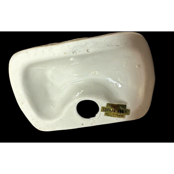 Vtg Porcelain Blonde Girl Figurine Under Arbor with Parasol By Sophia Ann 5.5”H - Picture 6 of 8